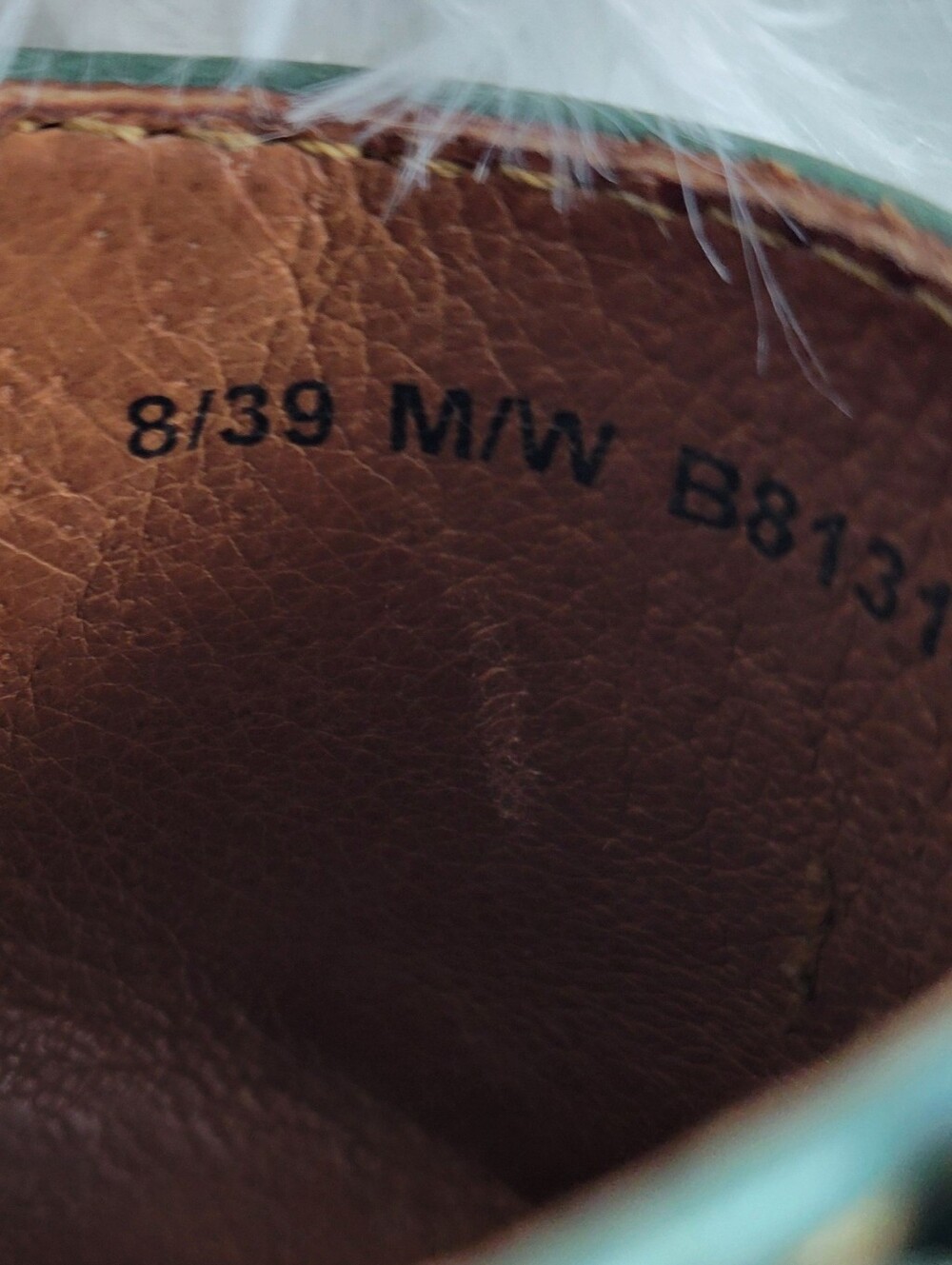 Born, Size 8, Wedge Sandals, Teal, Leather - Picture 7 of 8